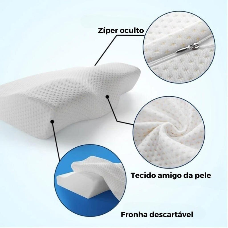 Travesseiro Cervical Coluna Relax Kit 2 Unidades